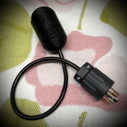 画像1: ペンダントコントロールスイッチ, ケーブル付き / ペコ, ブラック(送料込み)